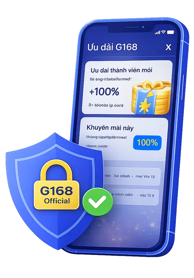 Khuyến mãi G168 chính thức với nhiều ưu đãi hấp dẫn dành cho người chơi